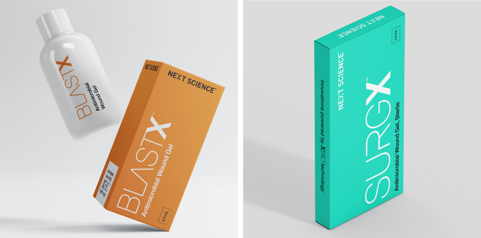 Dallas-Branding_Next-Science_Packaging_BlastX-Box-Bottle-SurgX-Box